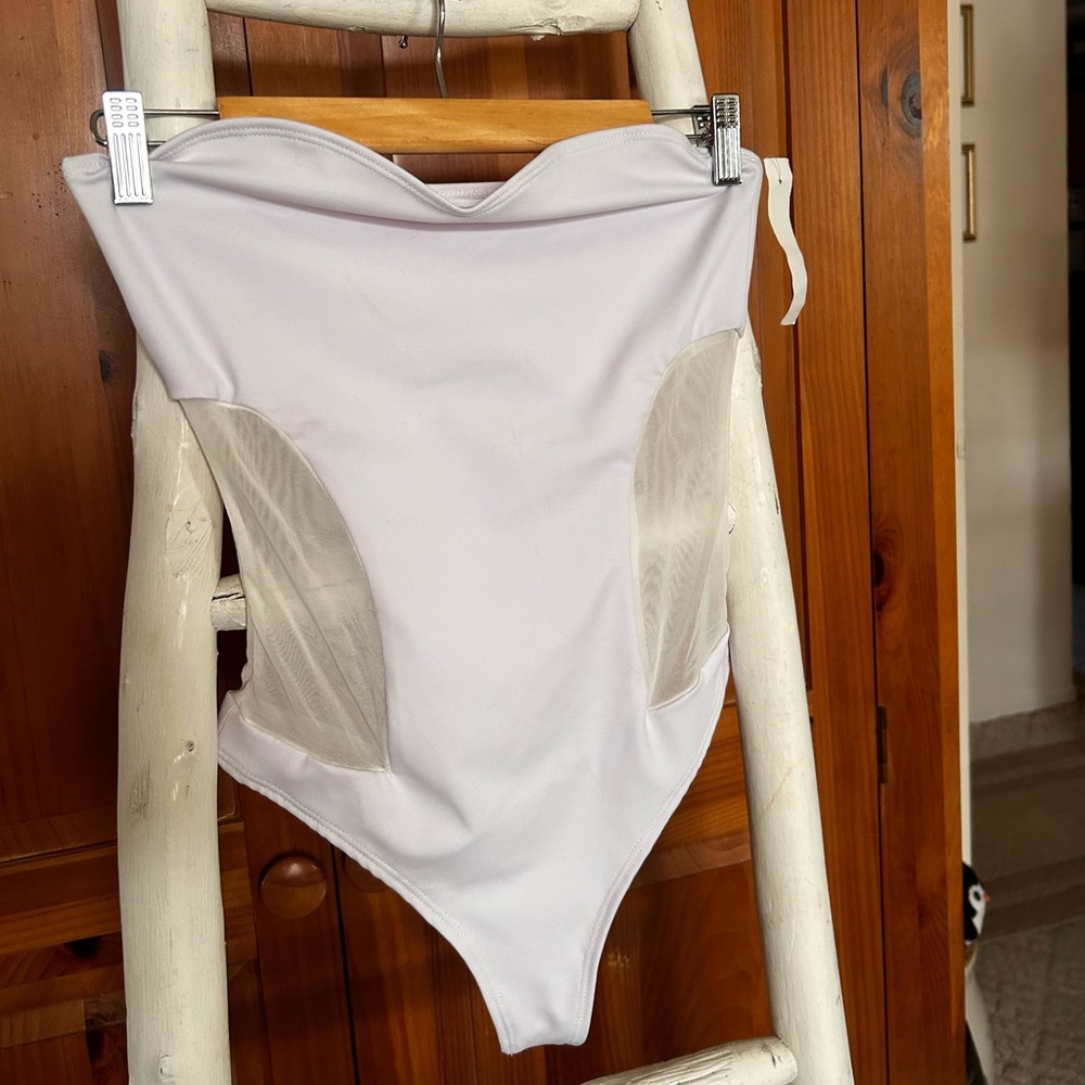 Coulbourne one piece, cheeky cut, mesh sides